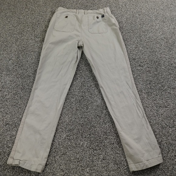 Gap Pants Womens 6 Beige Gray Chino Trousers Khakis Mid Rise Flat Front Stretch - Picture 10 of 13